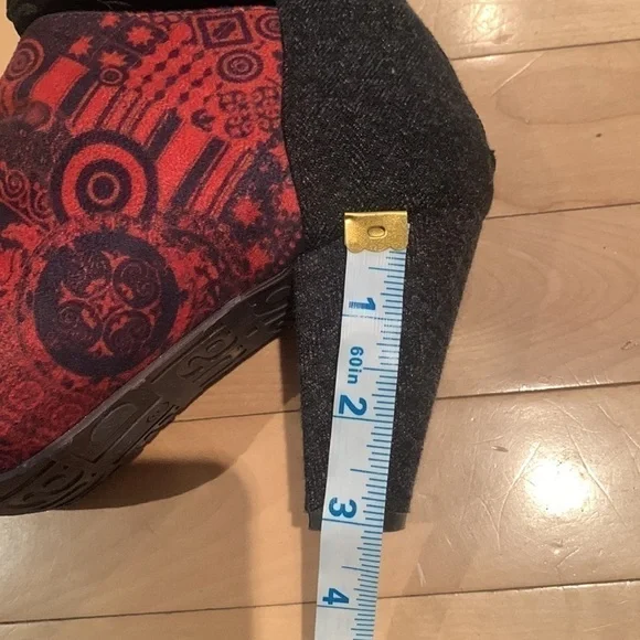 Desigual Textured heeled boots Shanon - Picture 9 of 12